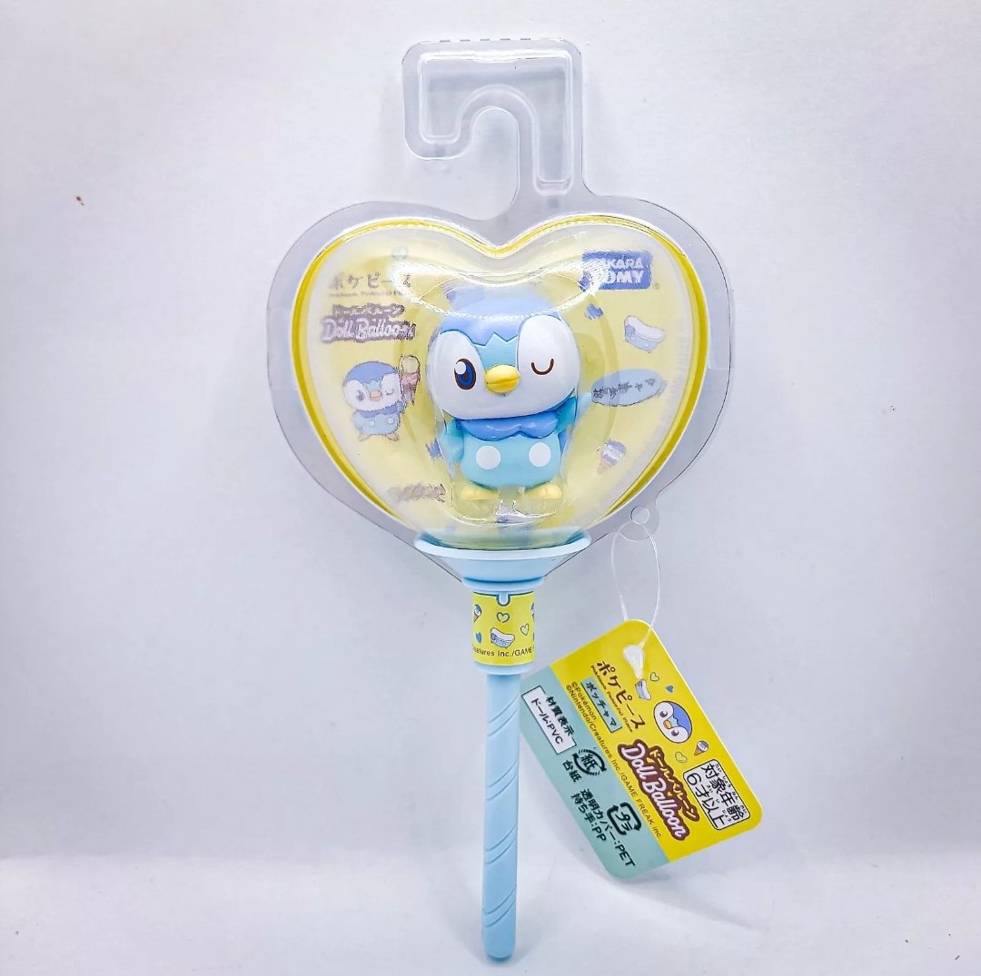 Pokemon PIPLUP Poke Peace Balloon Doll Figure Peaceful Place by Takara Tomy Japan - 1