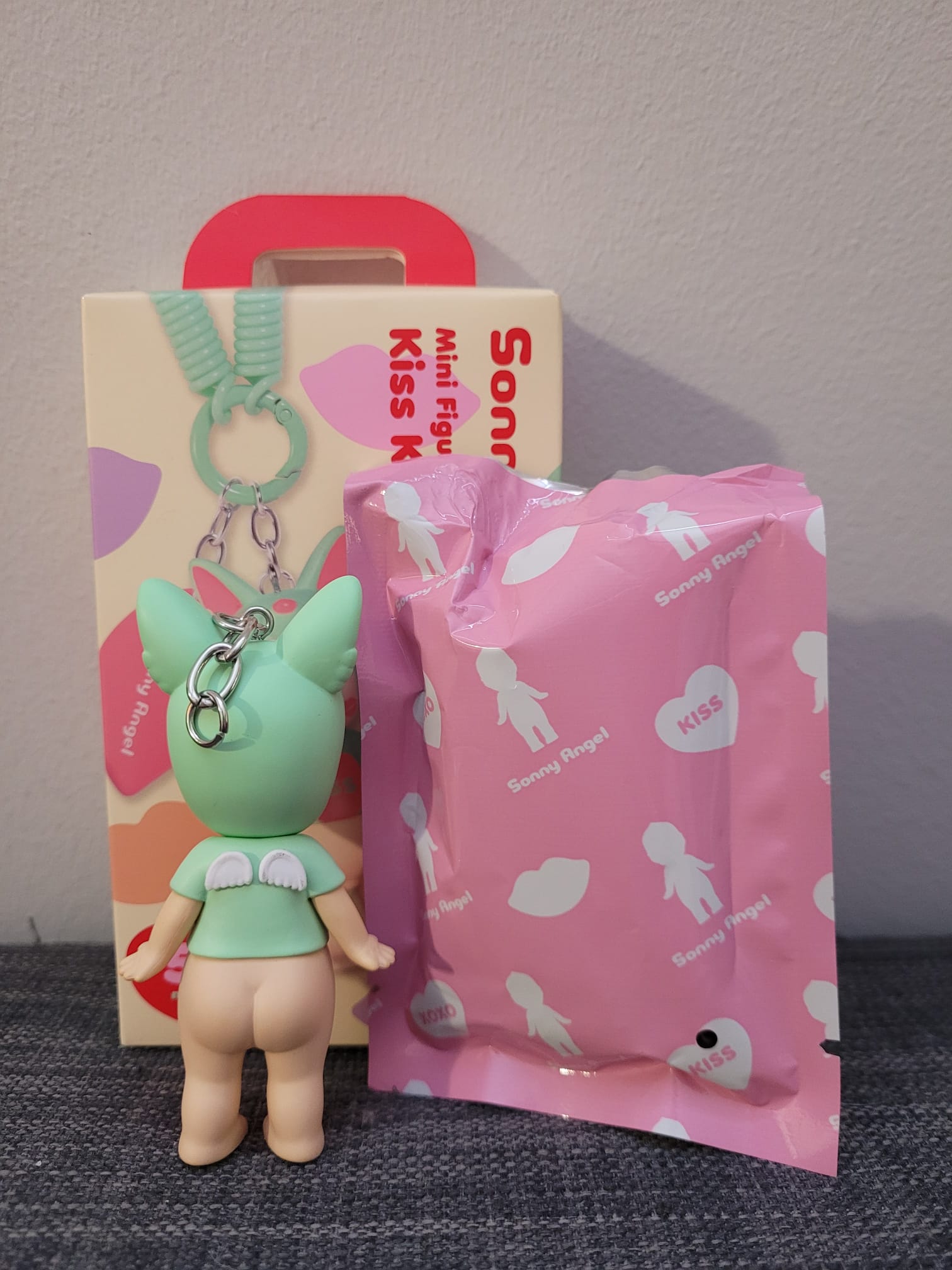 Green Fennec Sonny Angel Keychain - Kiss Kiss Series - Dreams - 1