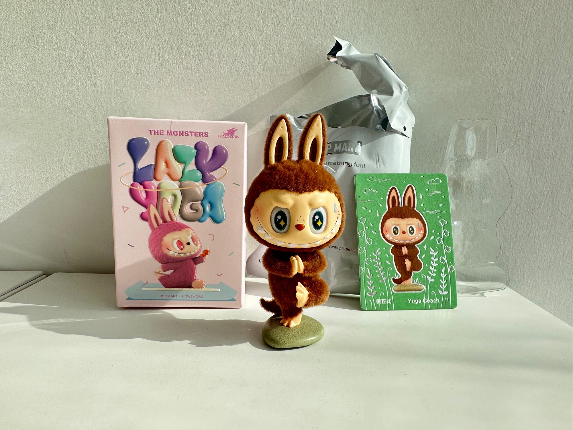 Yoga coach (Secret/chaser) - Lazy Yoga Series Figures THE MONSTERS Labubu by POP MART - 1