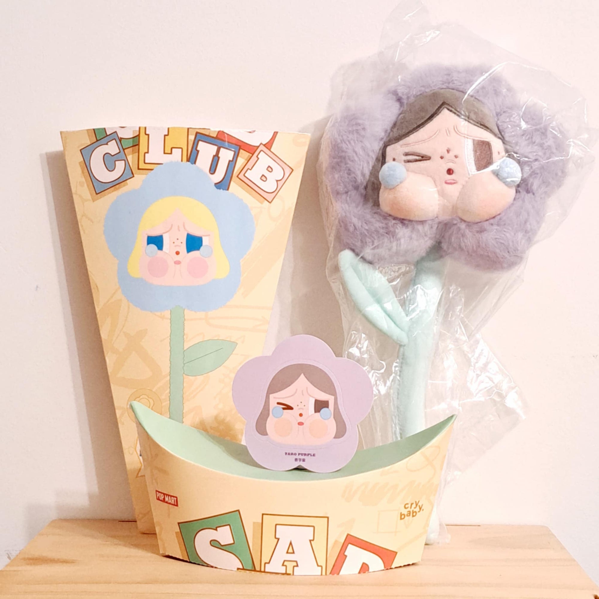 Taro Purple - Crybaby Sad Club Plush Flower - Pop Mart - 1