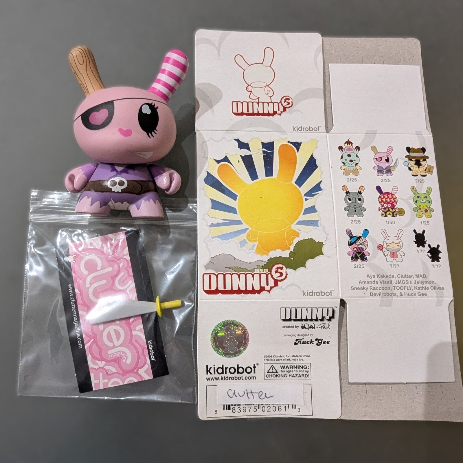 Pirate - Dunny Series 5 - Clutter Magazine 2/25  - 1