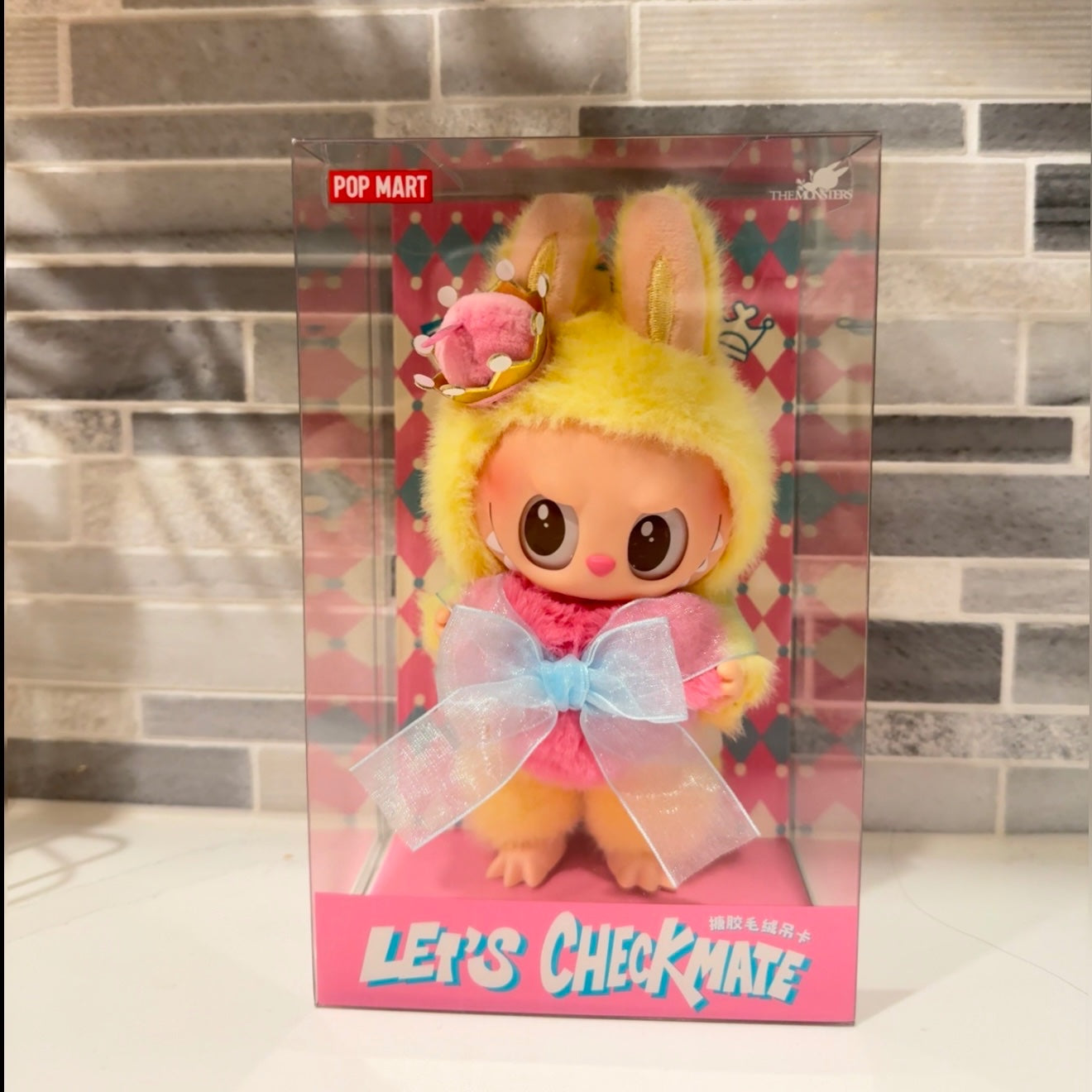 Labubu - The Monsters Let's Checkmate Series Vinyl Plush Hanging Card by POP MART - 1