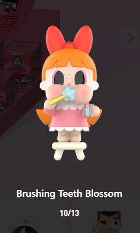 Brushing Teeth Blossom - Crybaby x Powerpuff Girls Series Figure by Pop Mart - 1