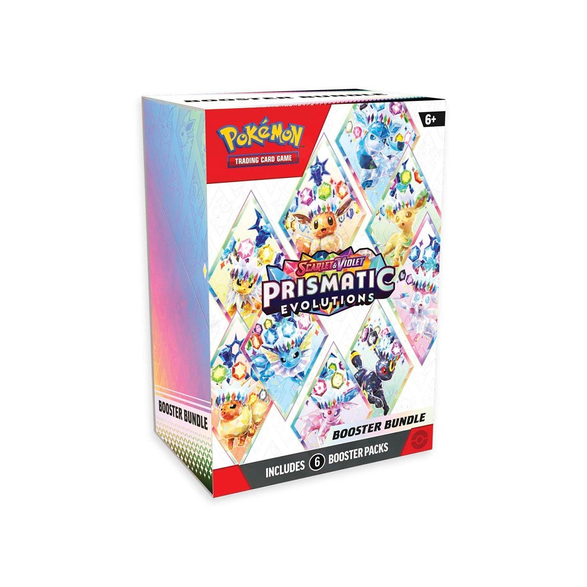 Pokemon TCG Scarlet &amp; Violet Prismatic Evolutions Booster Bundle (6 Packs) - 1