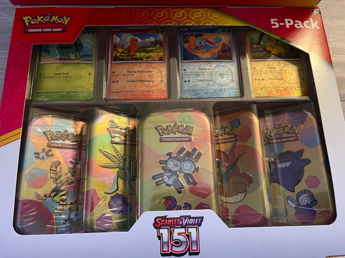 Pokemon Scarlet &amp; Violet 151 (4 Starters and 5 Tins set) - 1