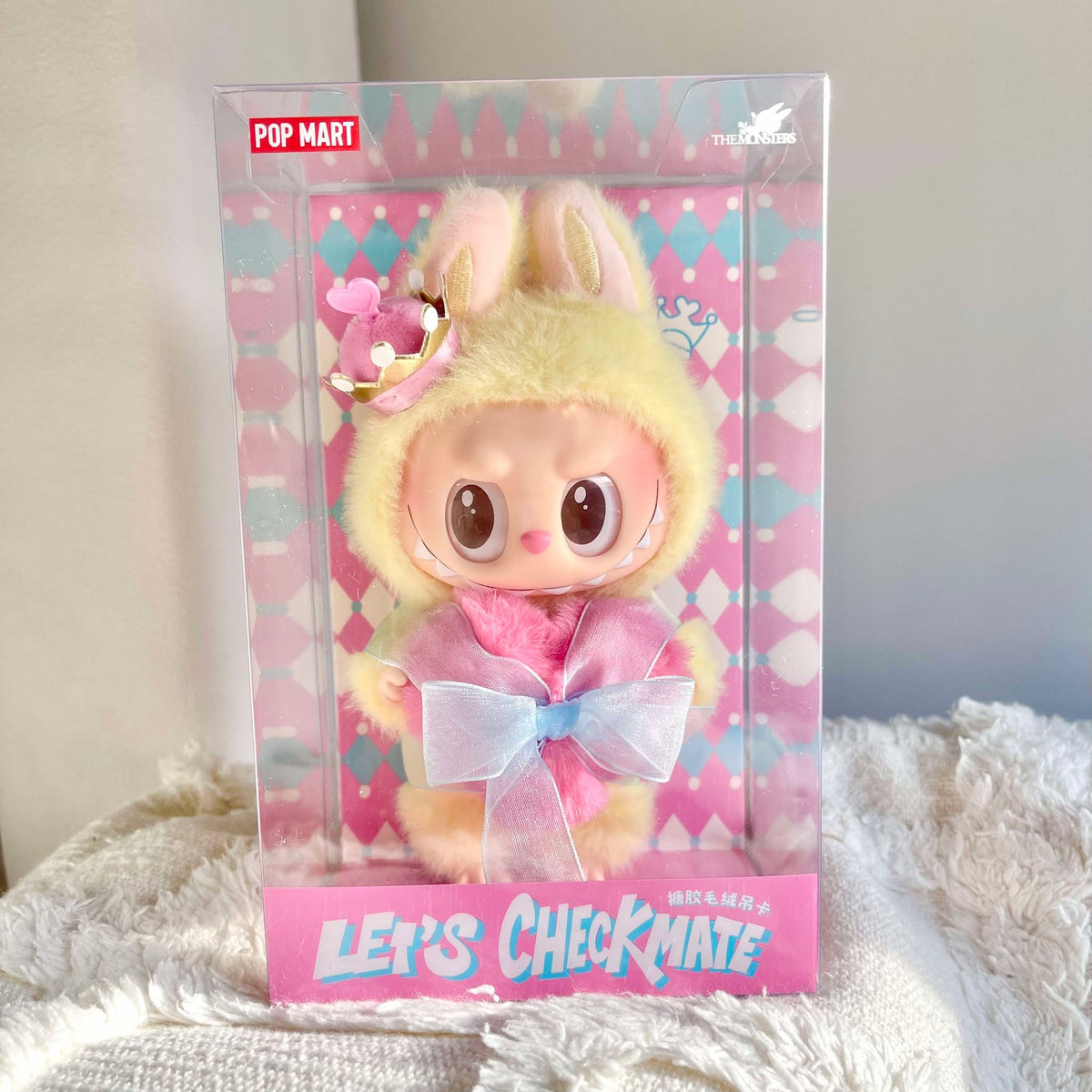 Labubu - The Monsters Let&#39;s Checkmate Series Vinyl Plush Hanging Card by POP MART - 1