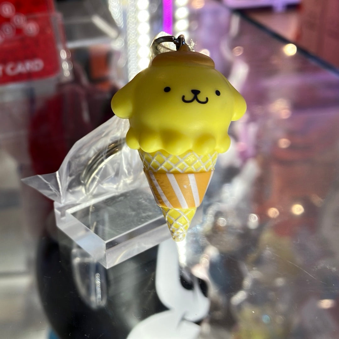 Pompompurin - Hello Sanrio Ice Cream Cone Vinyl Keychain by Kidrobot