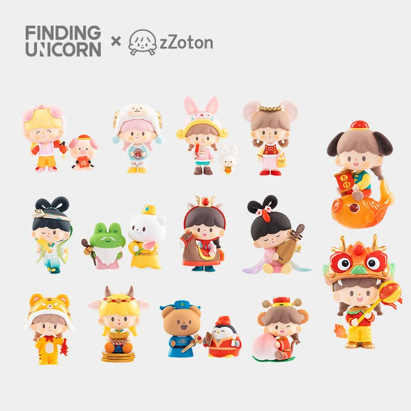 zZoton New Year In Apple Village Series Blind Box by Finding Unicorn