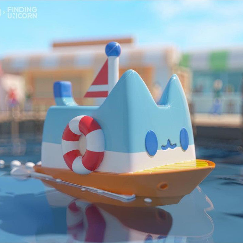 Sailboat SECRET - Box Cat Transport Series by Ratokim x Finding Unicorn