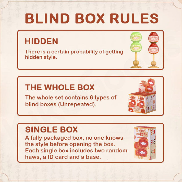 Yumo One Sweet Bite Haws Mini Series Blind Box