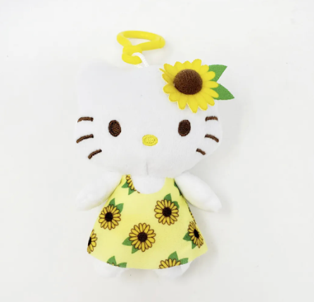 Sunflower Dress Hello Kitty Plush Danglers