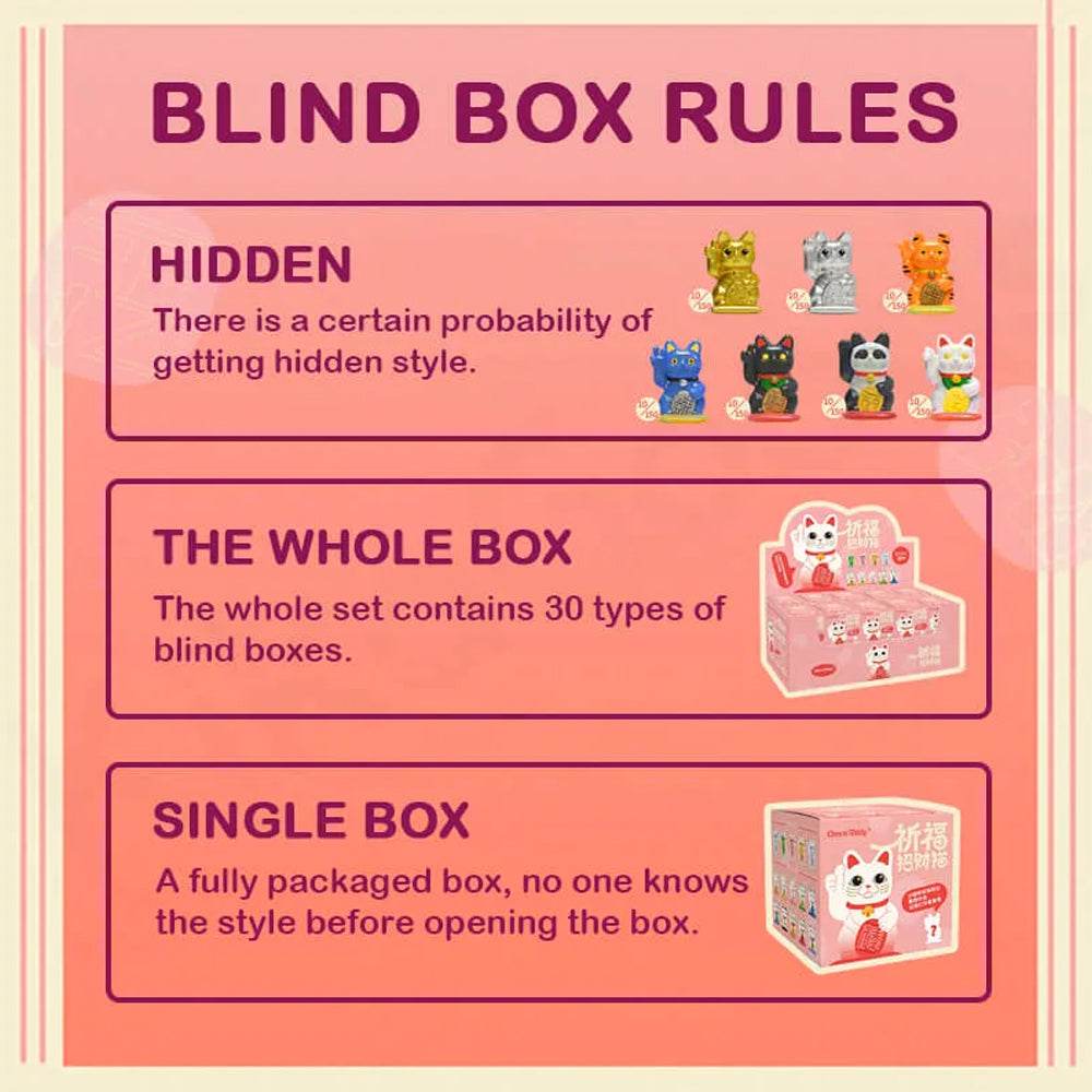 Blessing Lucky Cat Series Blind Box by Choco Teddy