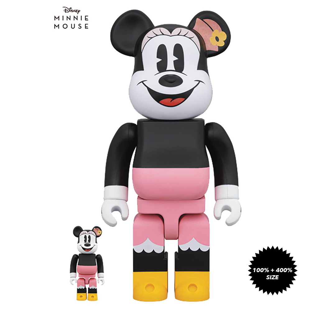 Box Lunch Minnie Mouse 100% + 400% Set by Medicom Toy x Disney