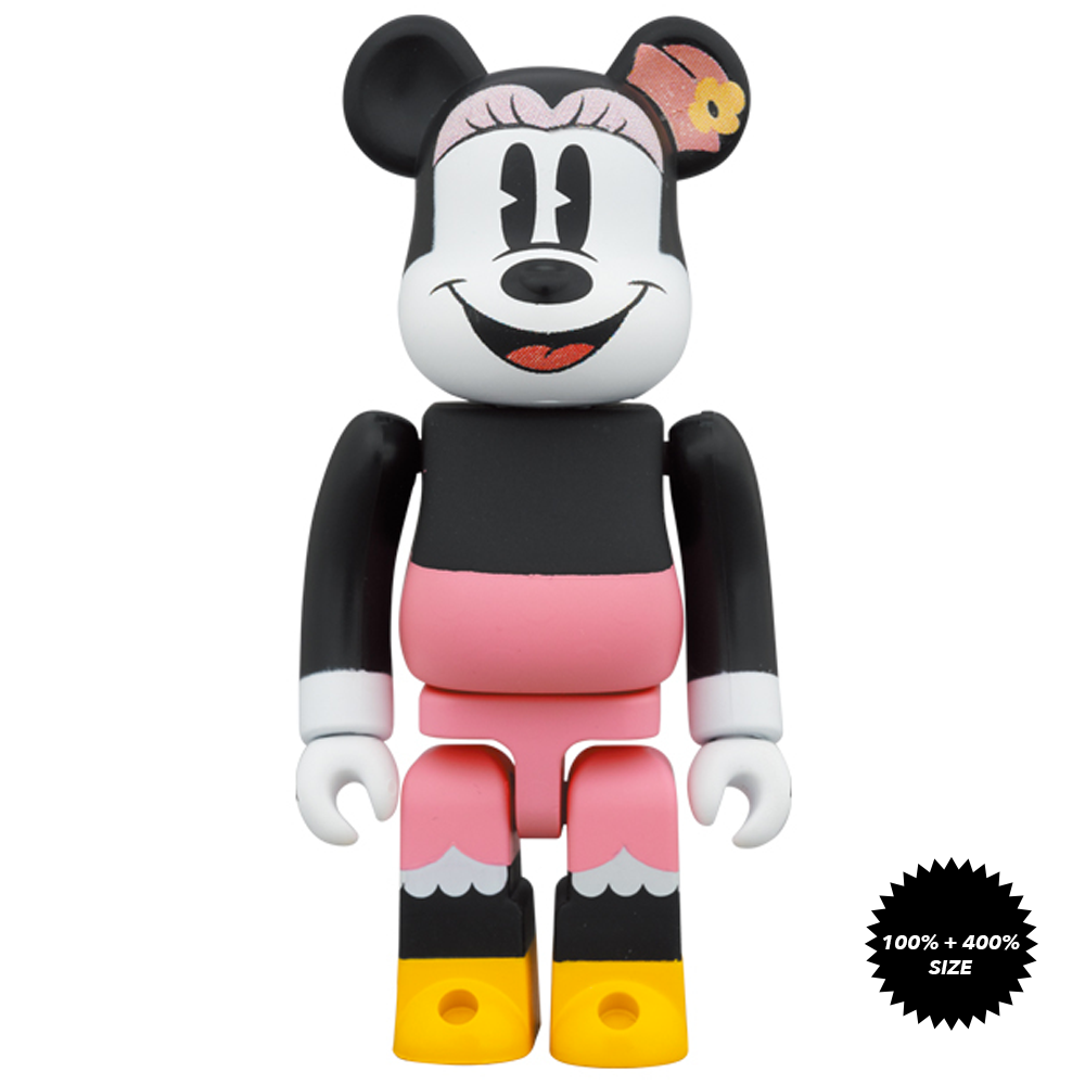 Box Lunch Minnie Mouse 100% + 400% Set by Medicom Toy x Disney