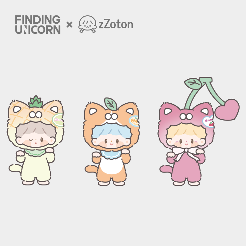 zZoton My Little Cat Fruit Party Series Blind Box by Finding Unicorn