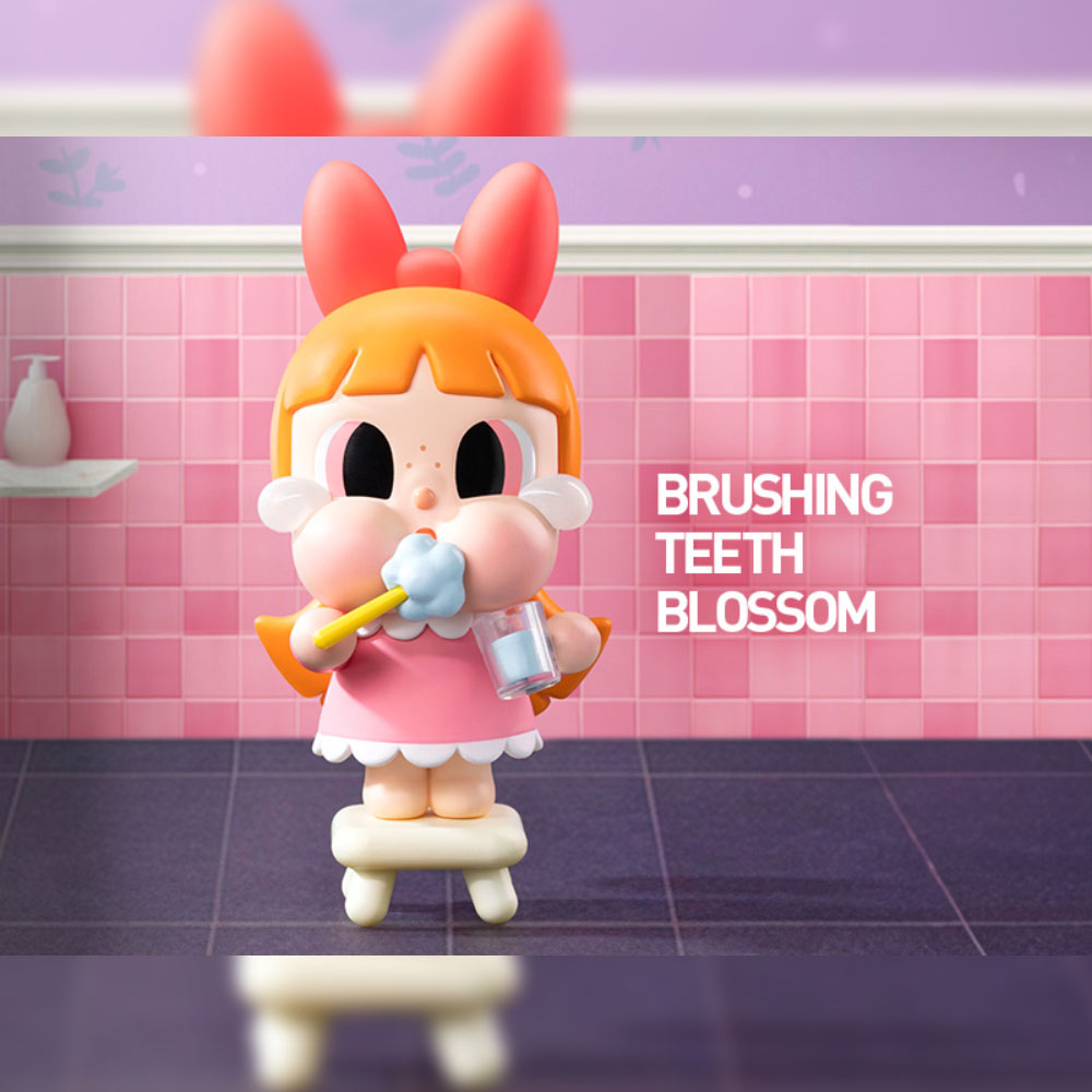 Brushing Teeth Blossom - Crybaby x Powerpuff Girls Series Figures by POP MART