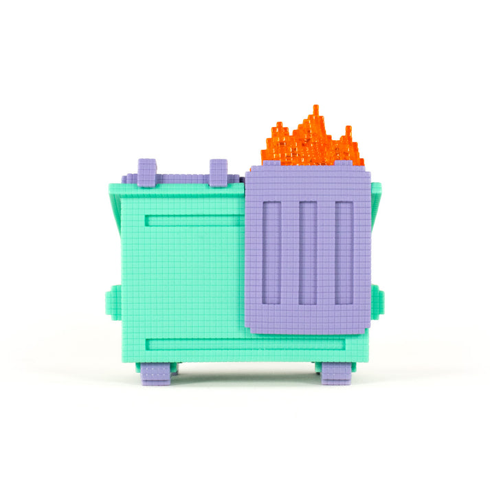 *PRE-ORDER* 8-Bit Dumpster Fire Vinyl Figure by 100% Soft