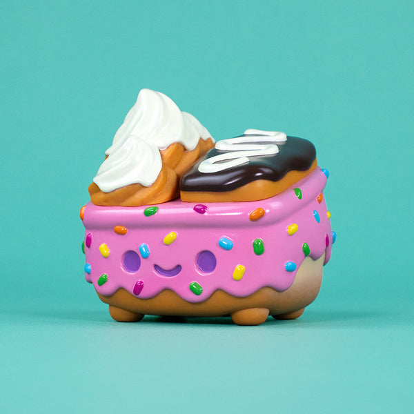 Dumpster Fire - Donut Pink Vinyl Figure by 100% Soft