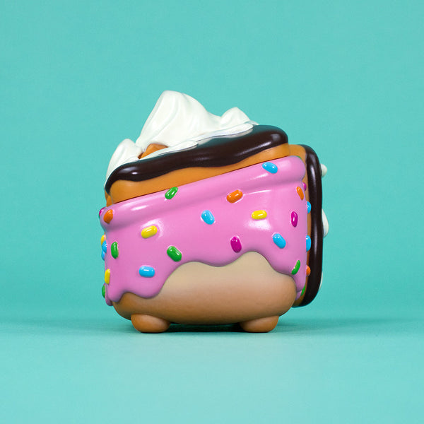 Dumpster Fire - Donut Pink Vinyl Figure by 100% Soft