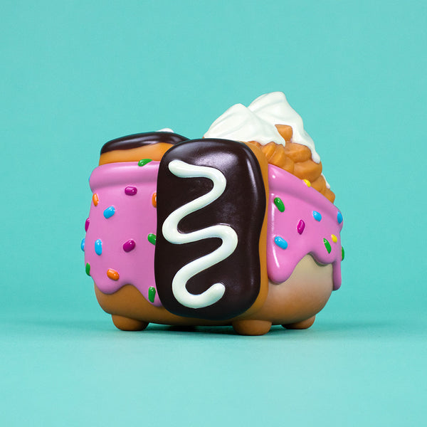 Dumpster Fire - Donut Pink Vinyl Figure by 100% Soft