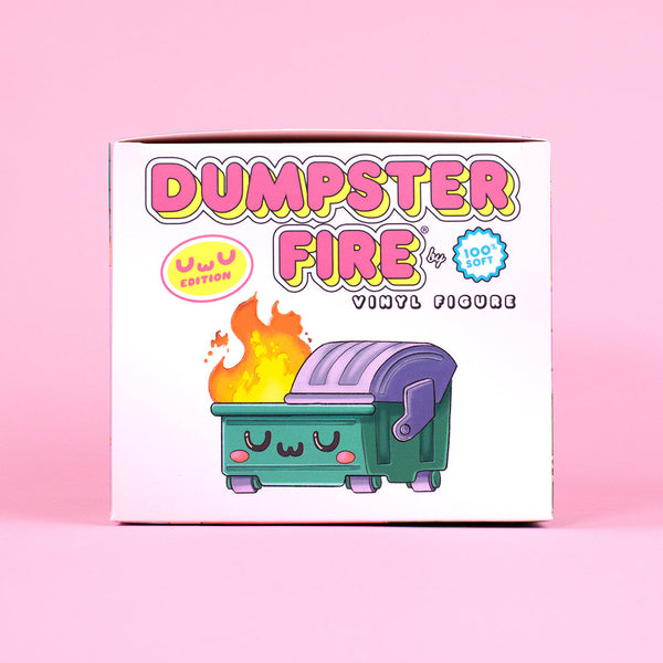 Dumpster Fire Vinyl Figure - UwU Edition by 100% Soft