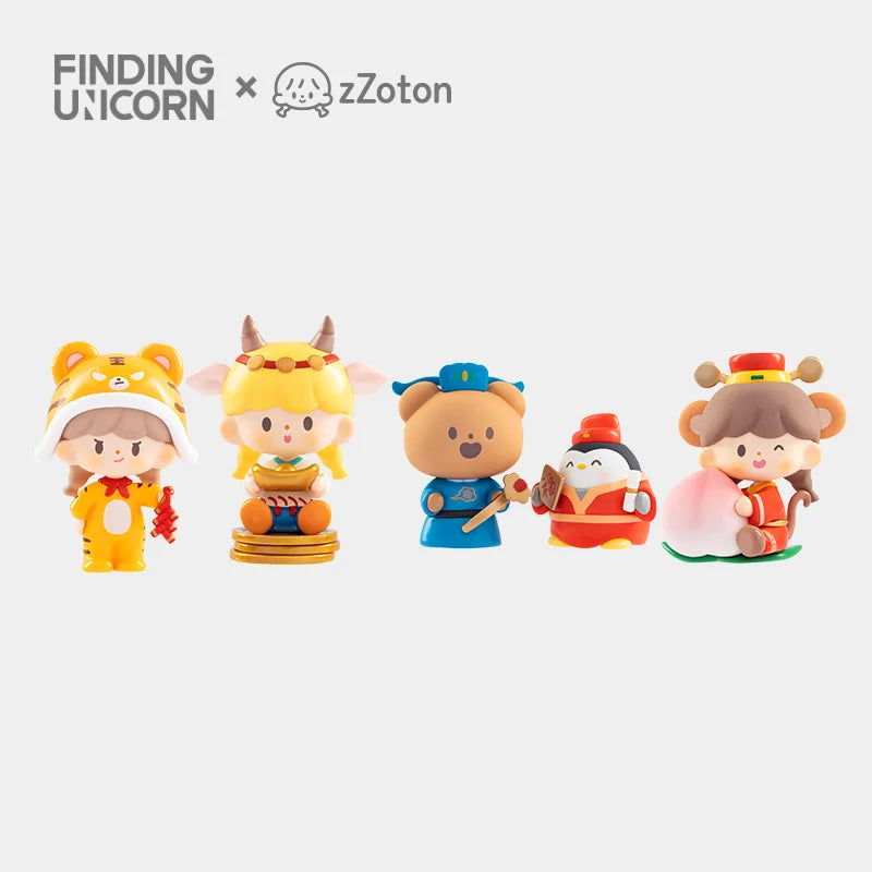 zZoton New Year In Apple Village Series Blind Box by Finding Unicorn