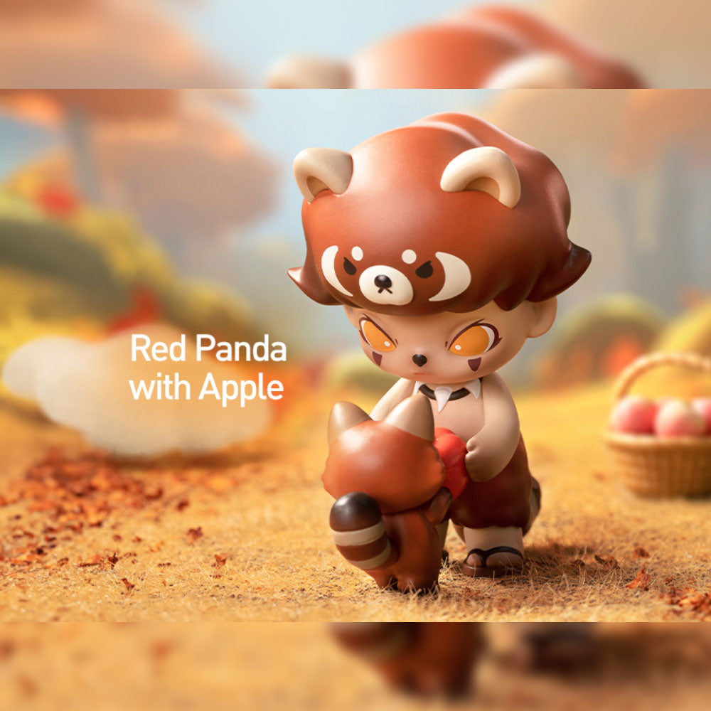 Red Panda with Apple - Dimoo Animal Kingdom Series by POP MART