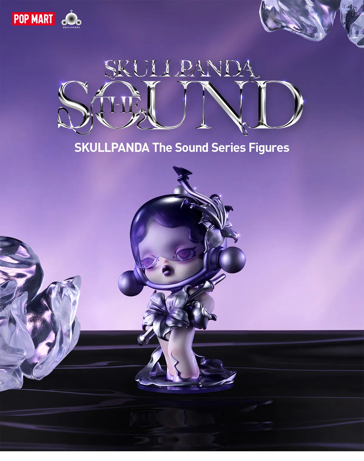 Skullpanda The Sound Series figures by POP MART