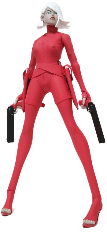 Red Devil Lady Sham Art Figure by Ashley Wood x ThreeA