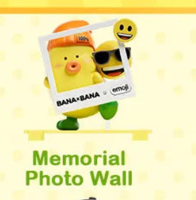 Memorial Photo Wall - BANAxBANA Emoji Relaxing Playground Series