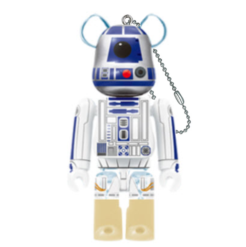 R2-D2 Keychain Star Wars Saga 100% Bearbrick by Medicom