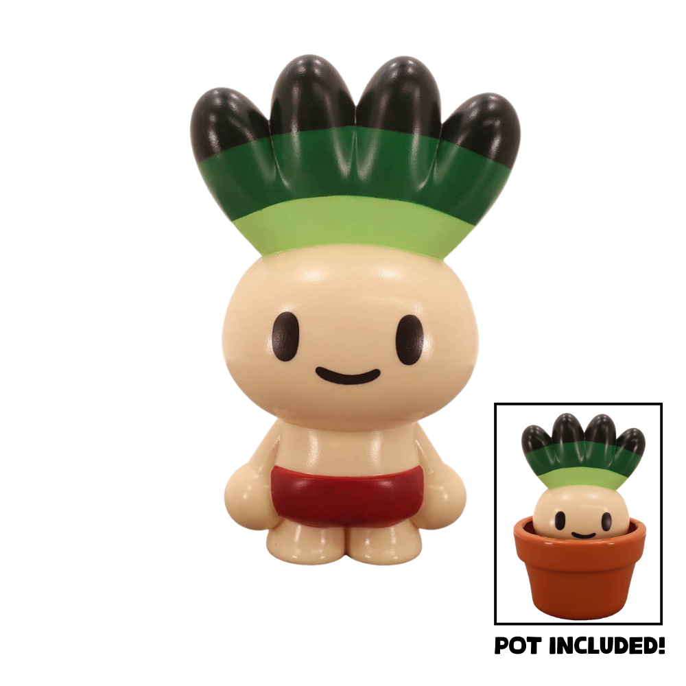 Hakusai-kun Cabbage Plant in Pot Sofubi Toy by Saki Takita