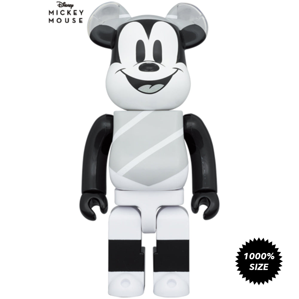 [Demo As-Is] Hat and Poncho Mickey 1000% Bearbrick  by Medicom Toy