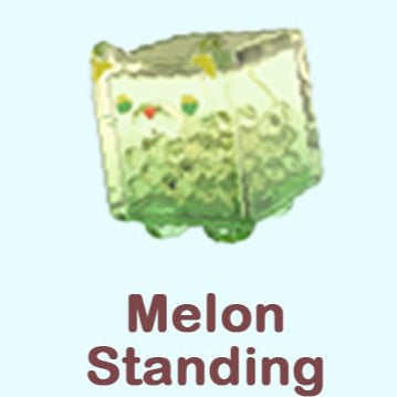 Melon Standing (Clear Translucent Green) - Square Cat Series by Choco Teddy