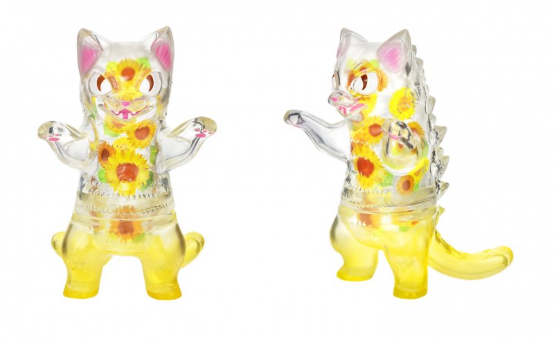 Sunflower Himawari Negora Sofubi Art Toy by Konatsuya