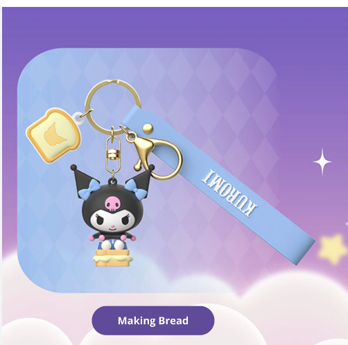 Making Bread - Kuromi Keychain by Sanrio