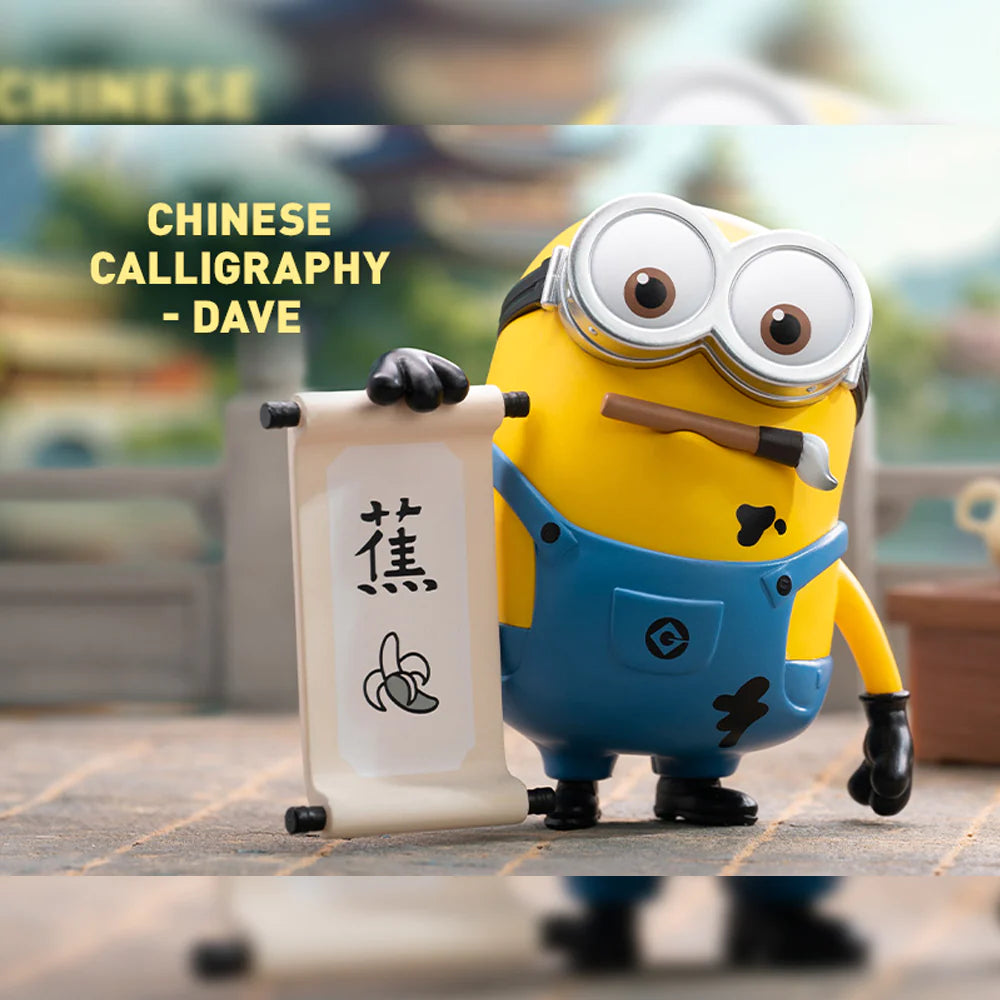 Chinese Calligraphy (Dave) - Minions Travelogues of China Series by POP MART