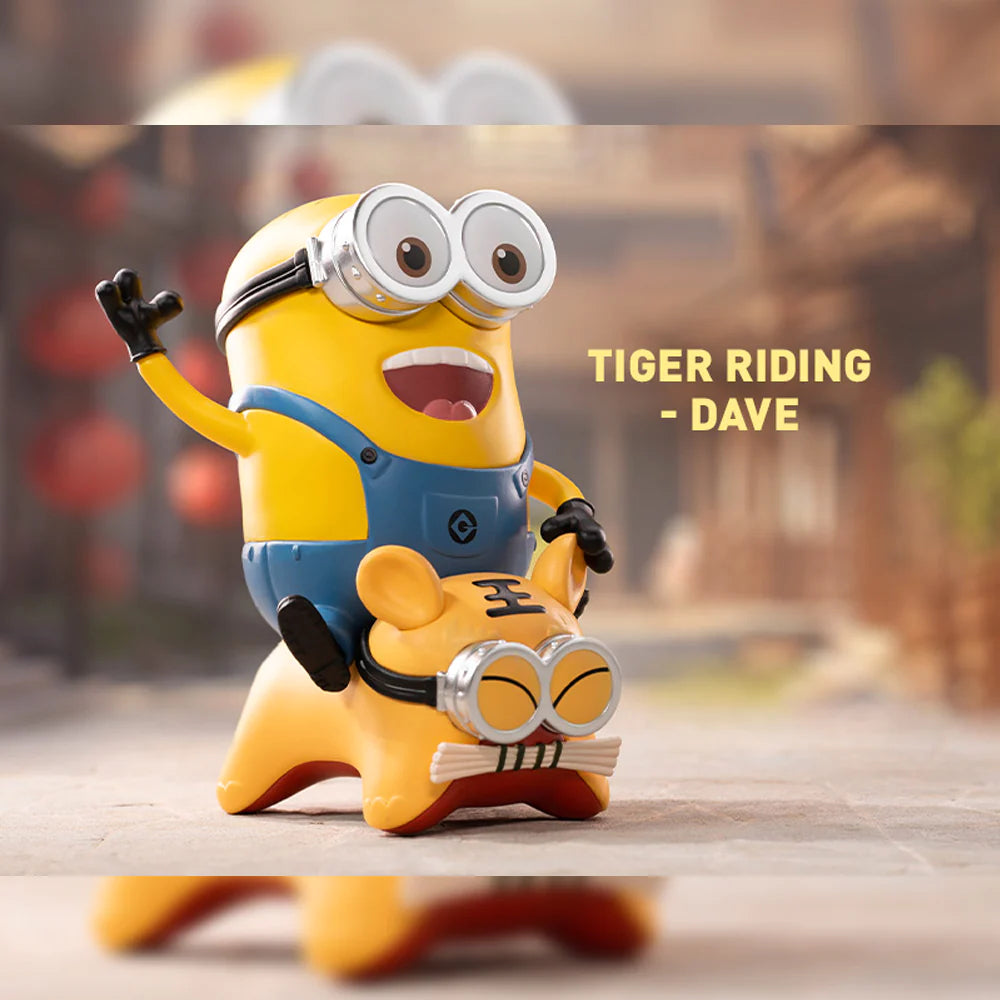 Tiger Riding (Dave) - Minions Travelogues of China Series by POP MART