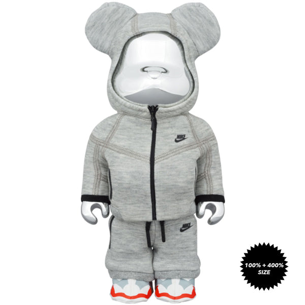 Nike Tech Fleece N98 100% + 400% Bearbrick Set by Medicom Toy