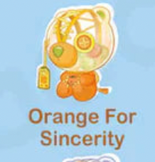 Orange for Sincerity - Raggedy Teddy Today's Blessings Series by Joybrain