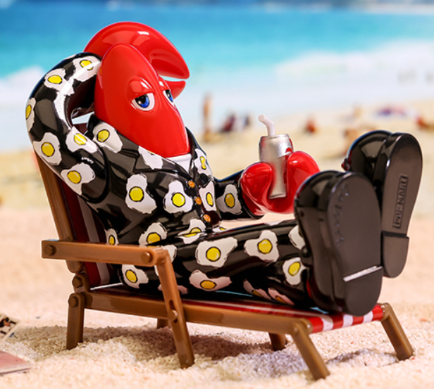 Relaxing Lobster - Lobster Land Series by Philip Colbert x POP MART