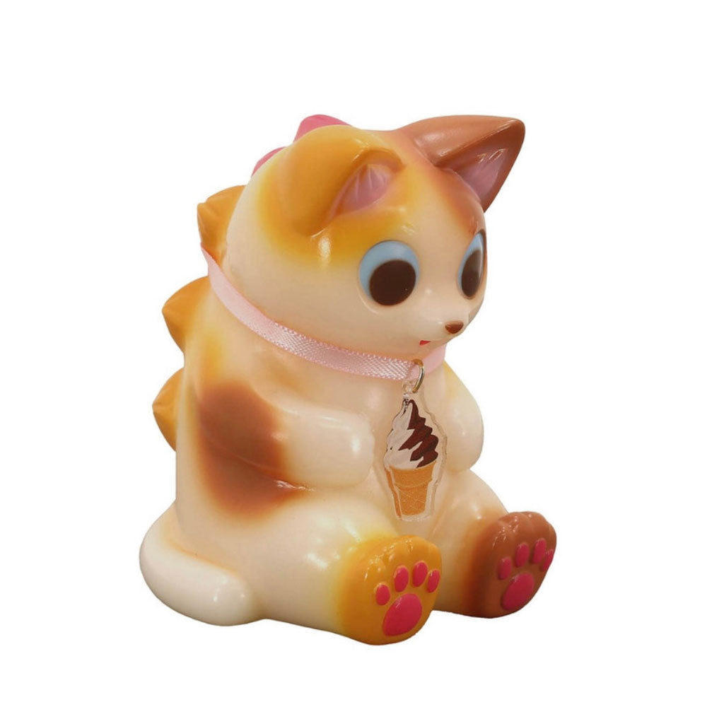 Sitting Negora Soft Ice Cream Sofubi Art Toy by Konatsuya