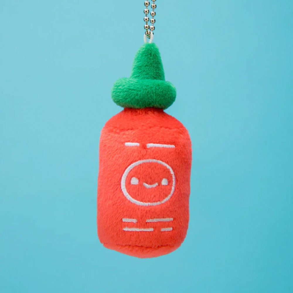 Sriracha Plush Charm Keychain by 100% Soft