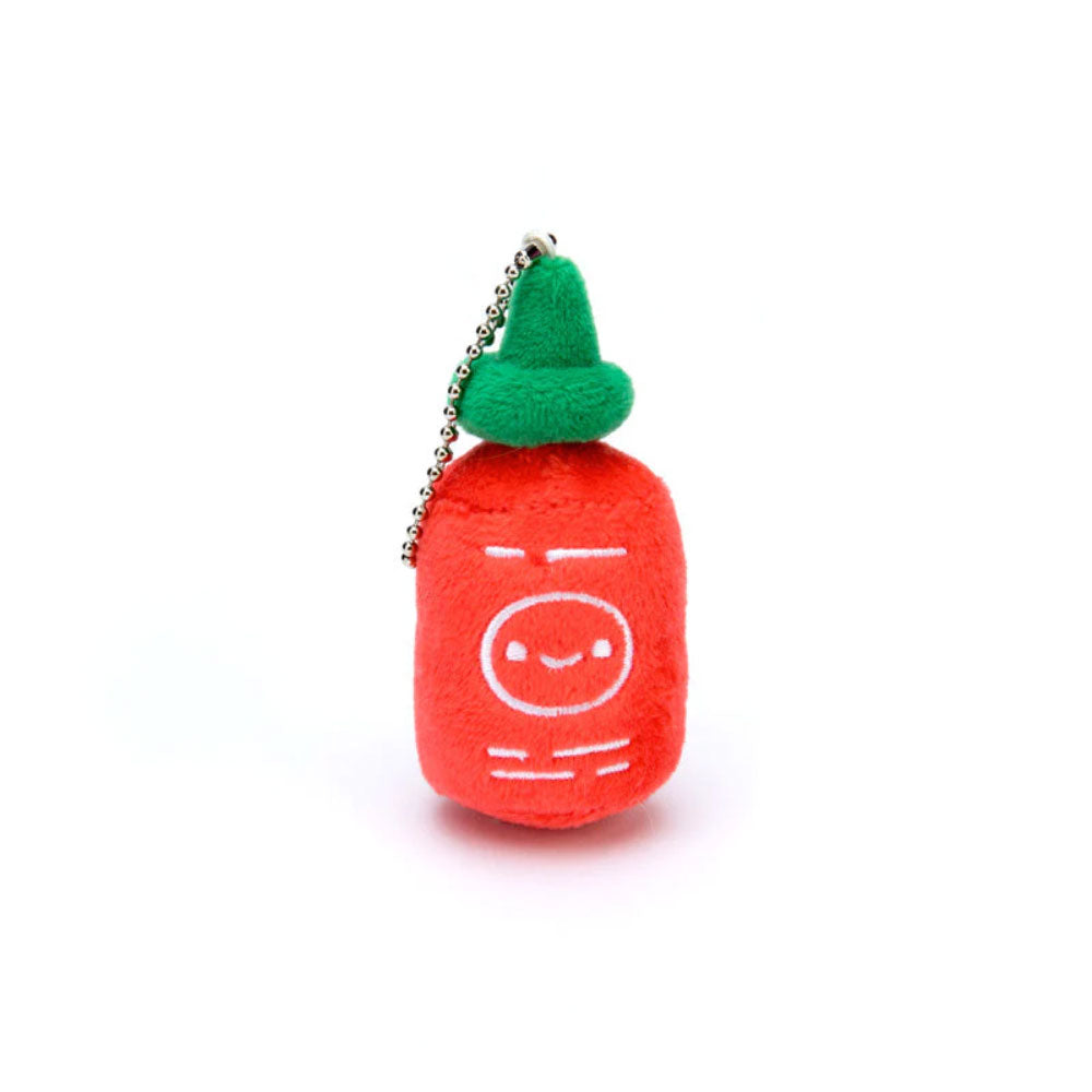 Sriracha Plush Charm Keychain by 100% Soft