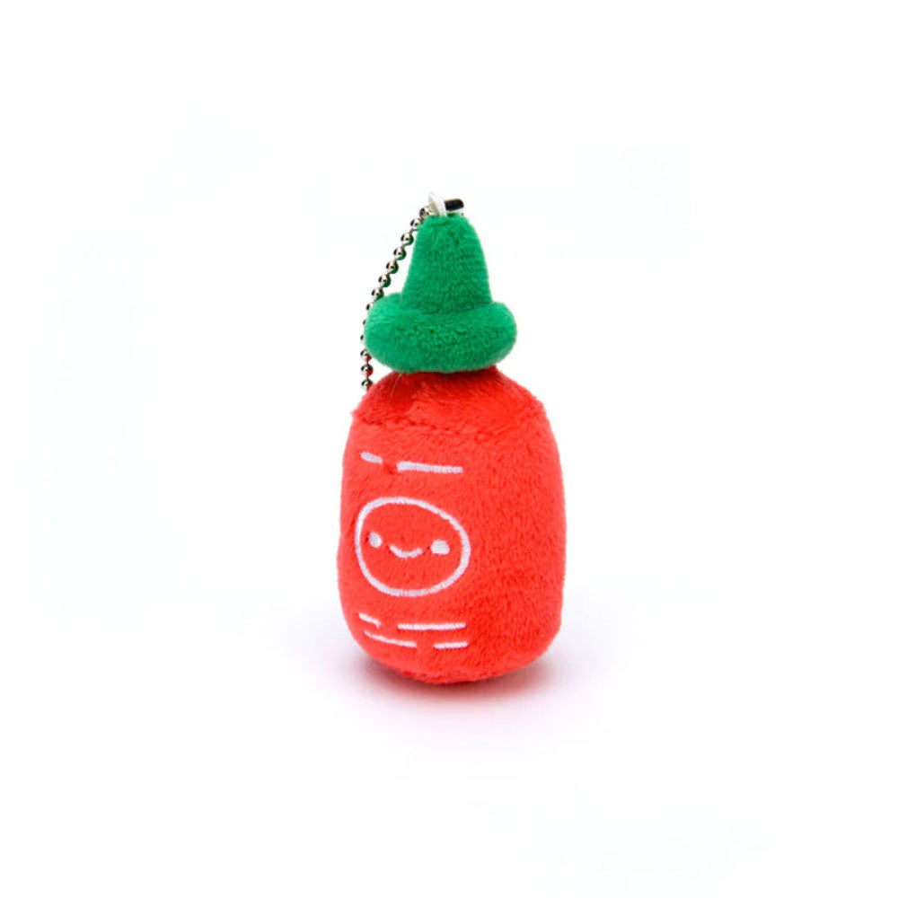 Sriracha Plush Charm Keychain by 100% Soft