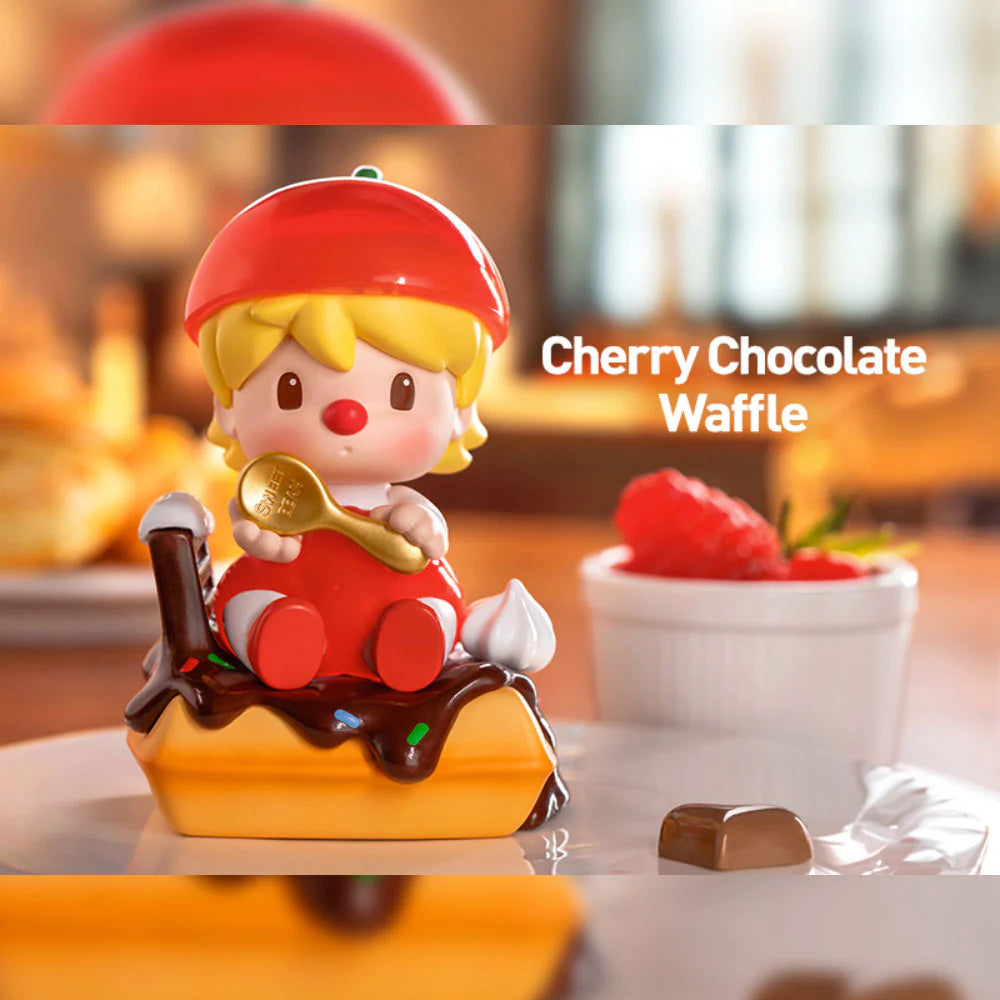 Cherry Chocolate Waffle - Sweet Bean Frozen Time Dessert Box Series by POP MART