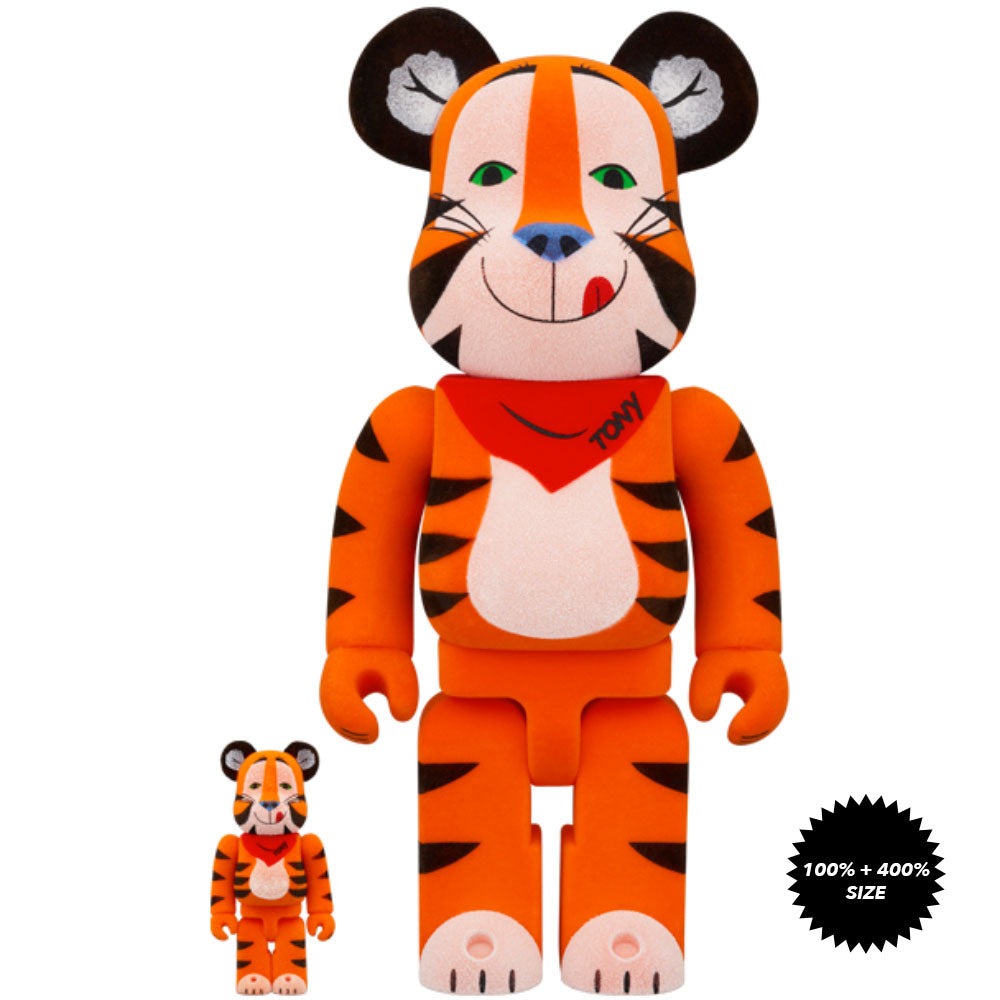 Tony the Tiger Vintage (Flocky Ver.) 100% + 400% Bearbrick  by Medicom Toy