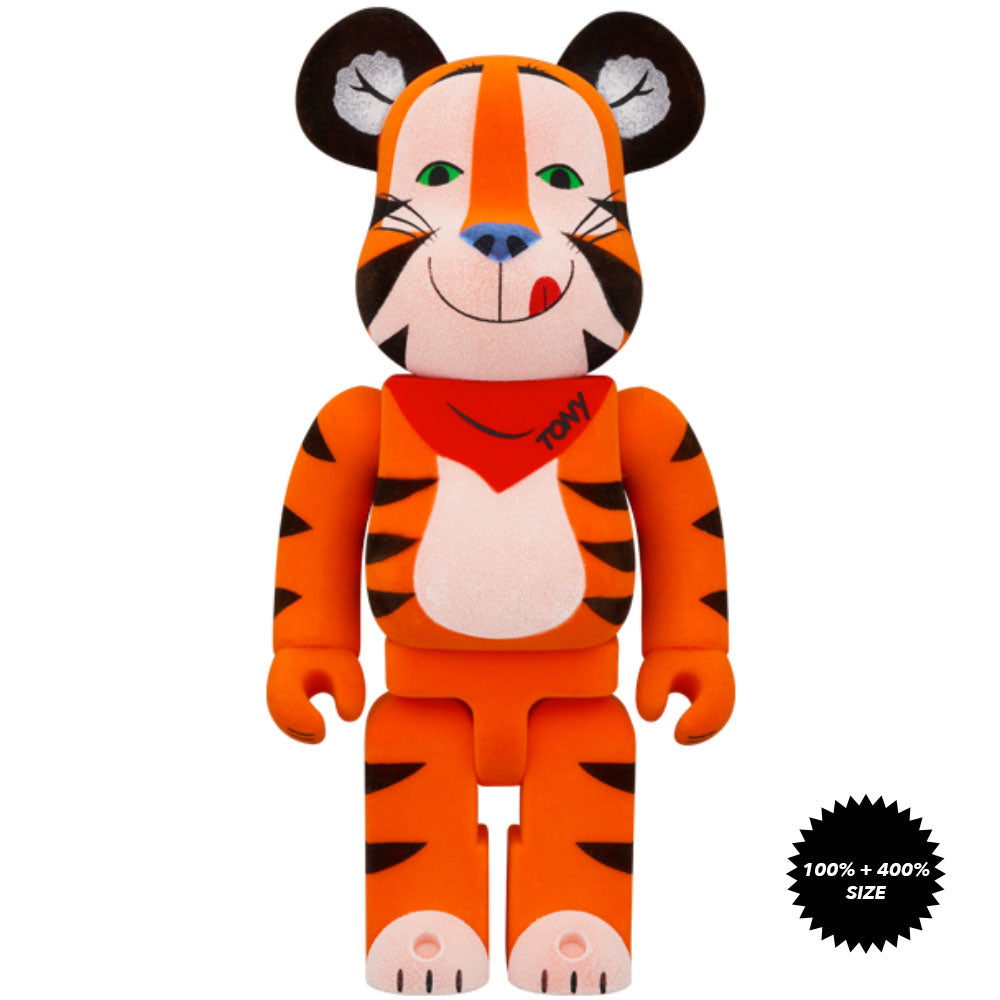 Tony the Tiger Vintage (Flocky Ver.) 100% + 400% Bearbrick  by Medicom Toy