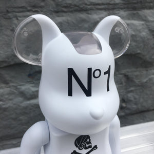 Neighborhood White 100% + 400% Bearbrick Set by Medicom Toy x