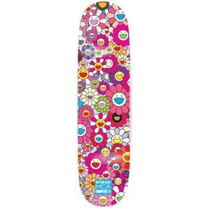 Takashi Murakami Skateboard - Pink Red Floral Edition